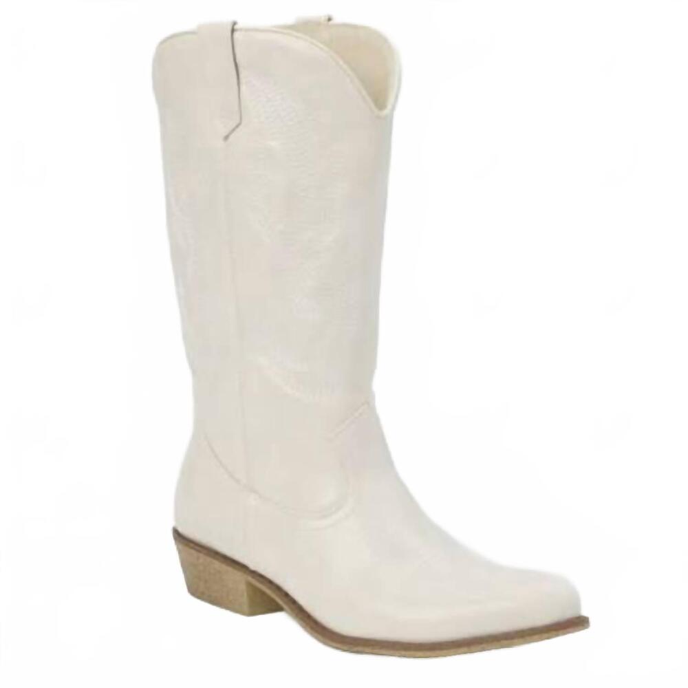 NEW COCONUTS BY MATISSE women's gaucho western boots in cream